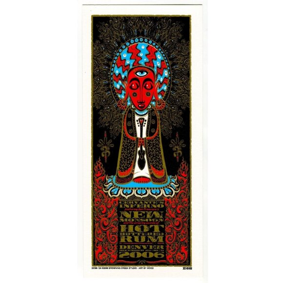 Jeff Wood Other - New Monsoon & Hot Buttered Rum Handbill – Jeff Wood, Denver 2006, Cervante